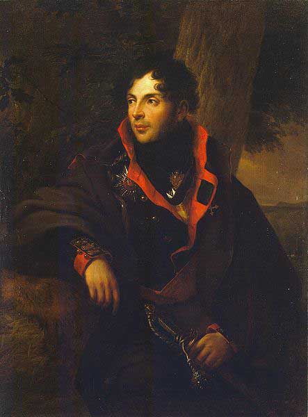 Portrait of Nikolay Kamensky (1776-1811), Russian general, oil painting